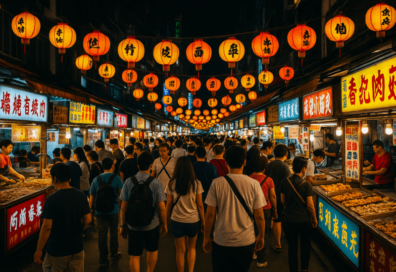 台湾の夜市