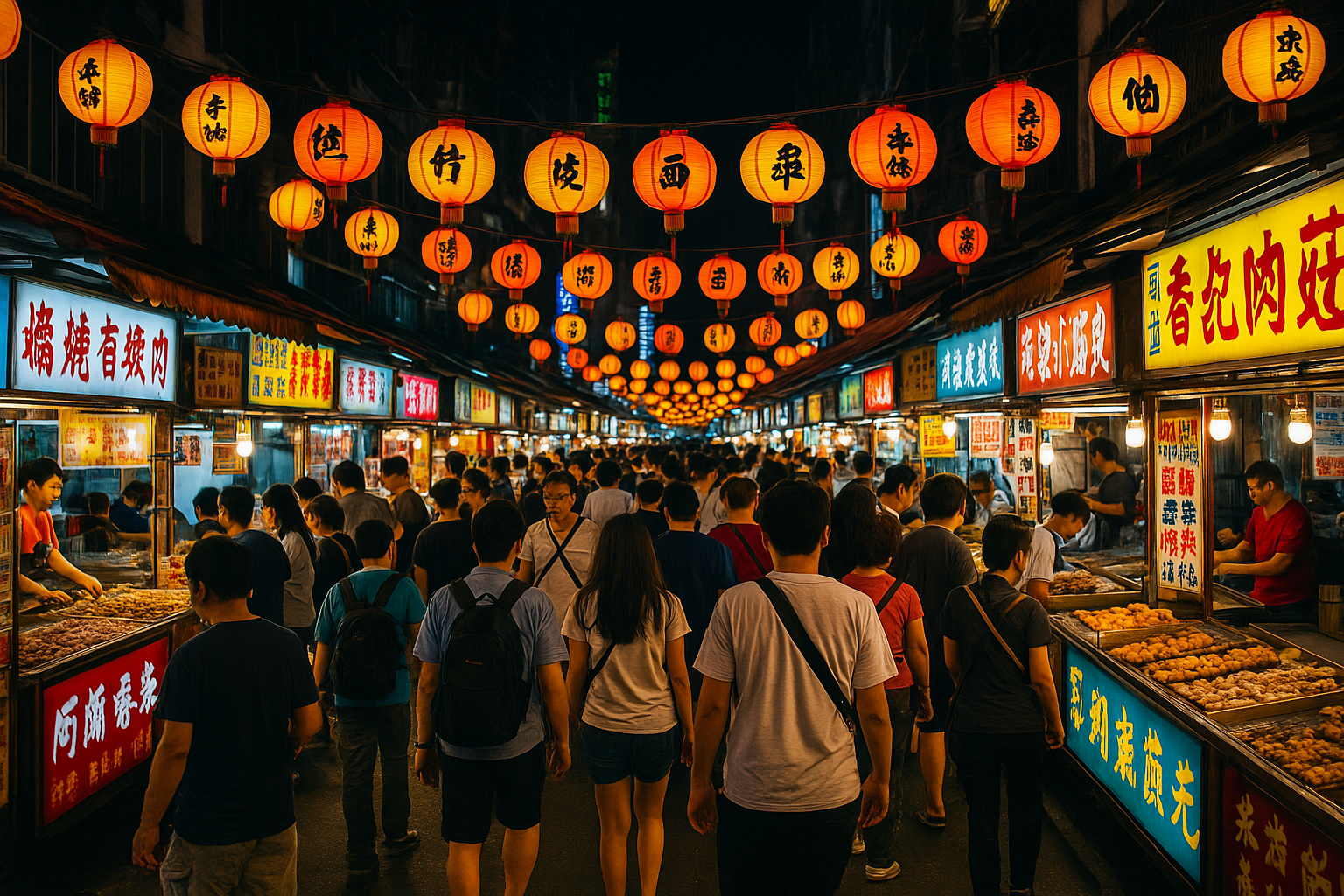 台湾の夜市